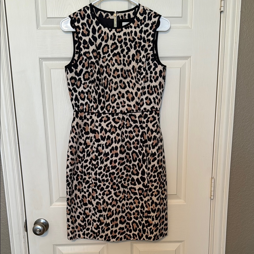 Kate spade Leopard Print Sleeveless Dress
